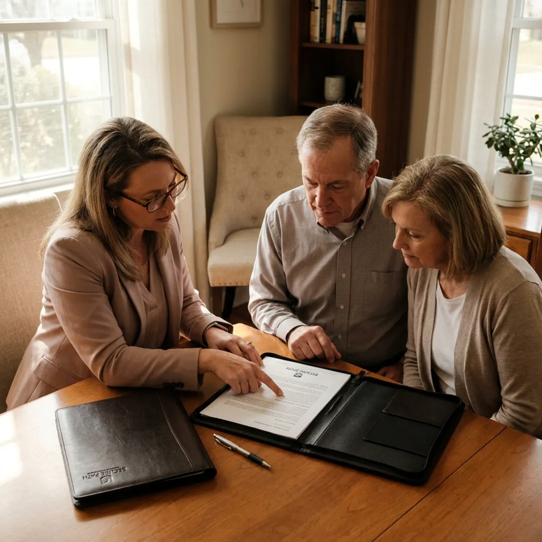 North Carolina family reviewing final expense insurance options