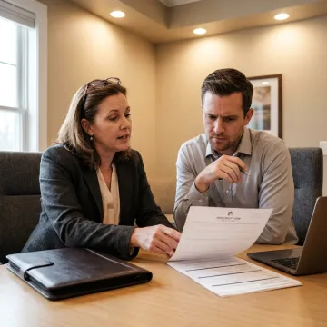 Benefits advisor guiding a small business owner