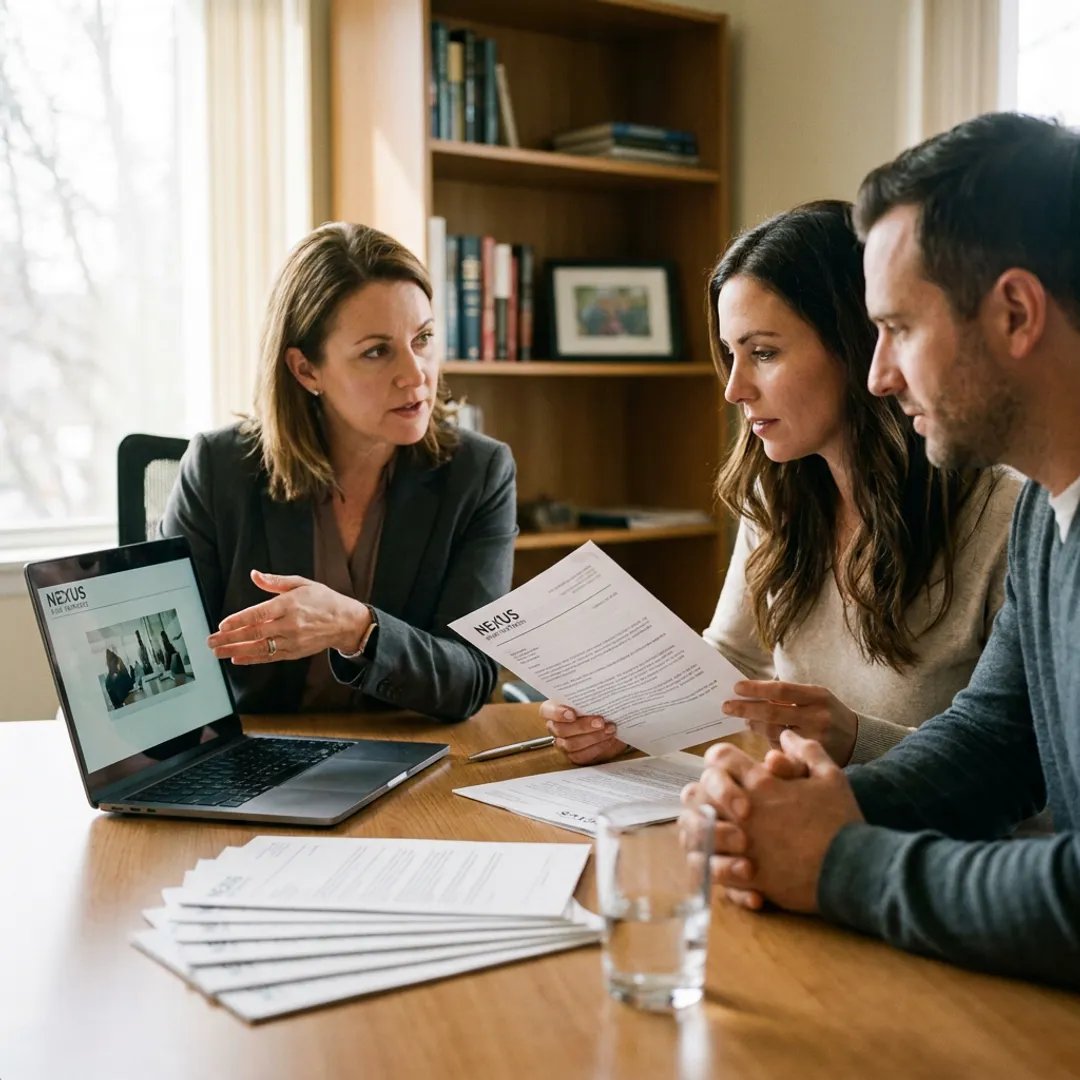 Advisor comparing whole life insurance policy options