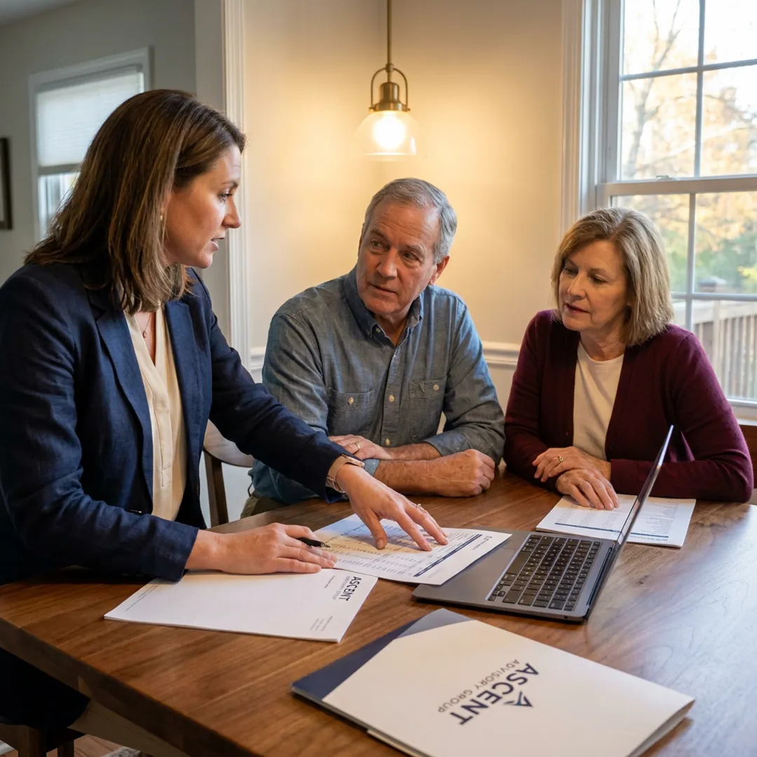 Maryland family reviewing burial insurance quotes