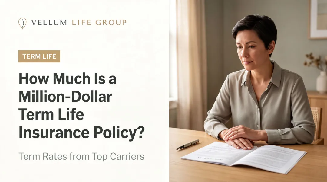 How Much Is a Million-Dollar Term Life Insurance Policy?
