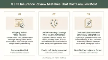 Three common life insurance review mistakes and their financial consequences