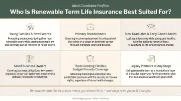 Who renewable term life insurance is best suited for ideal candidate profiles
