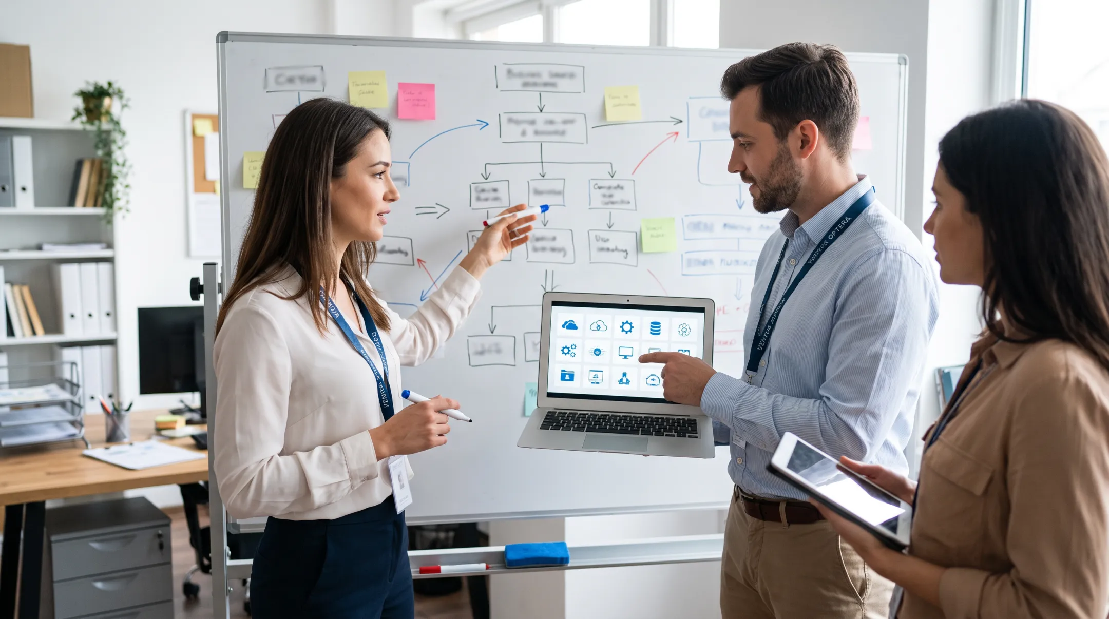 Ventus Optera consultants mapping business workflows for software evaluation