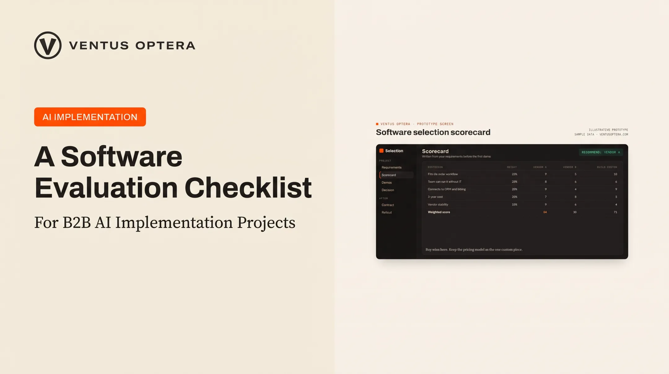 A Software Evaluation Checklist