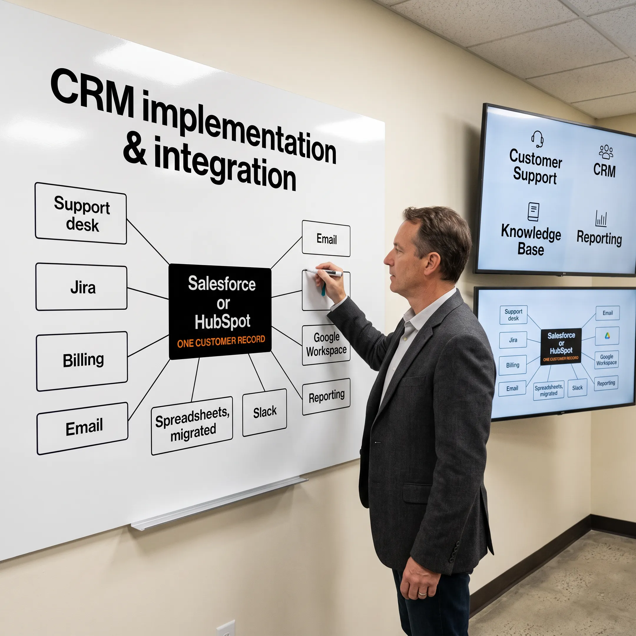 Consultant planning Salesforce contact center integrations with business stakeholders