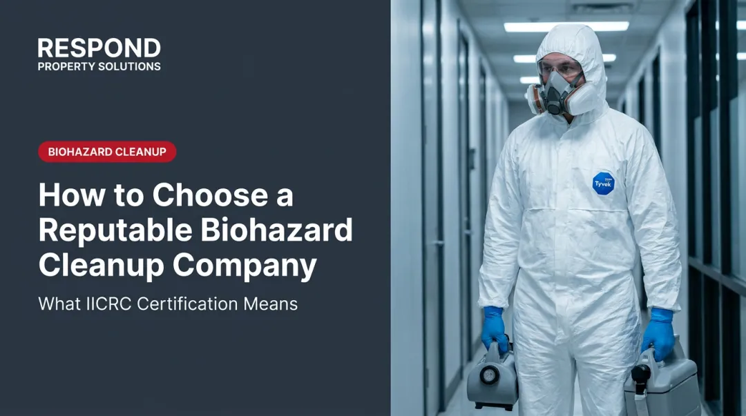 How to Choose a Reputable Biohazard Cleanup Company