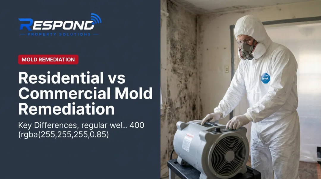 Residential vs Commercial Mold Remediation: Key Differences
