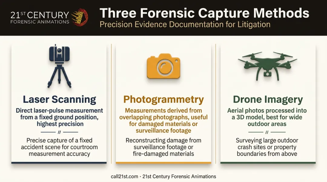 Laser scanning versus photogrammetry versus drone imagery capture methods comparison