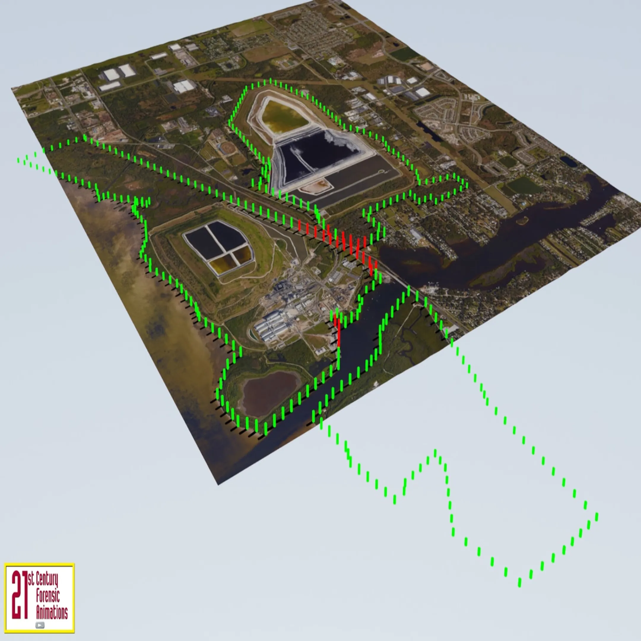 Forensic specialist processing 3D scan data