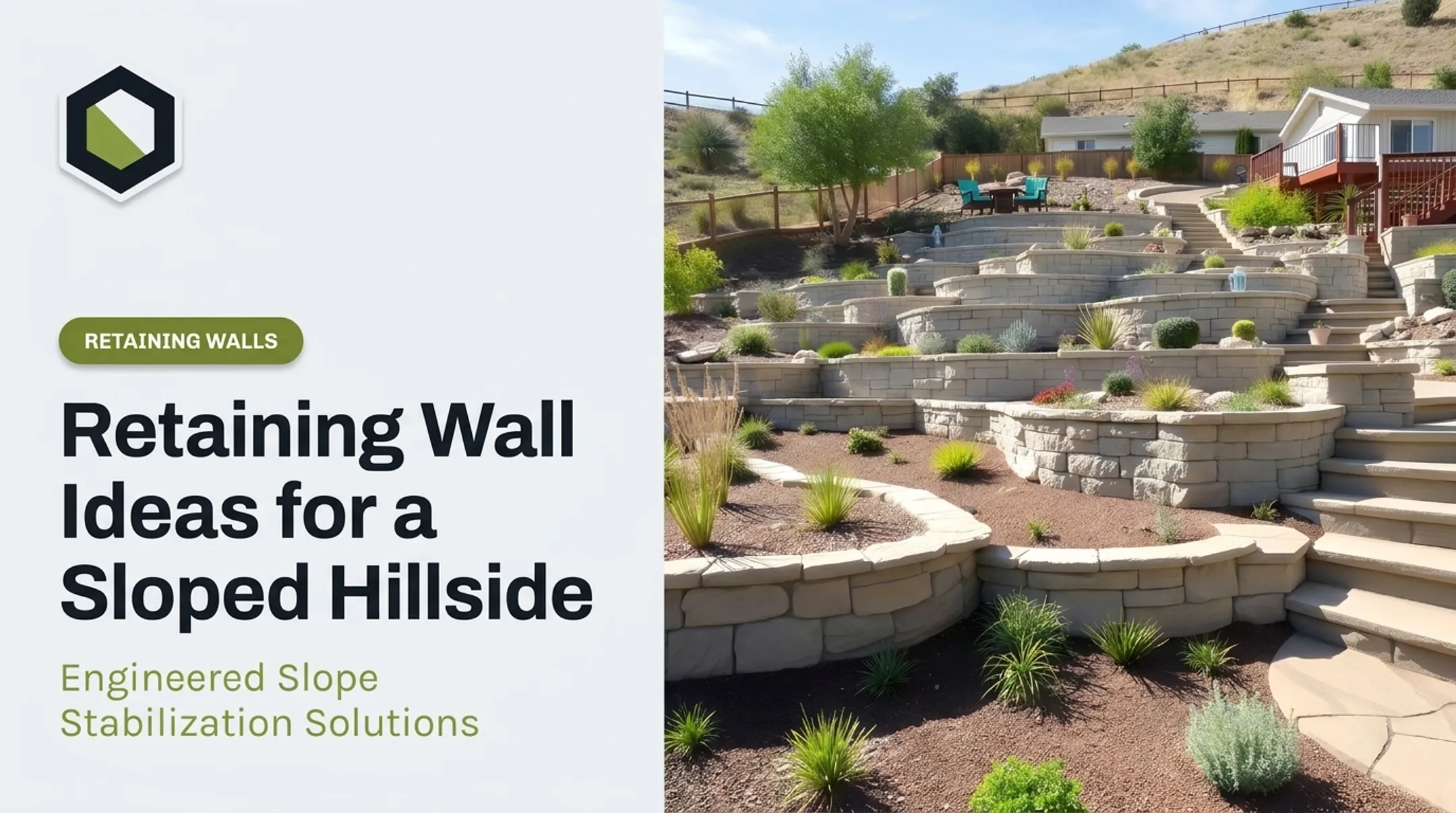 Retaining Wall Ideas for a Sloped Hillside