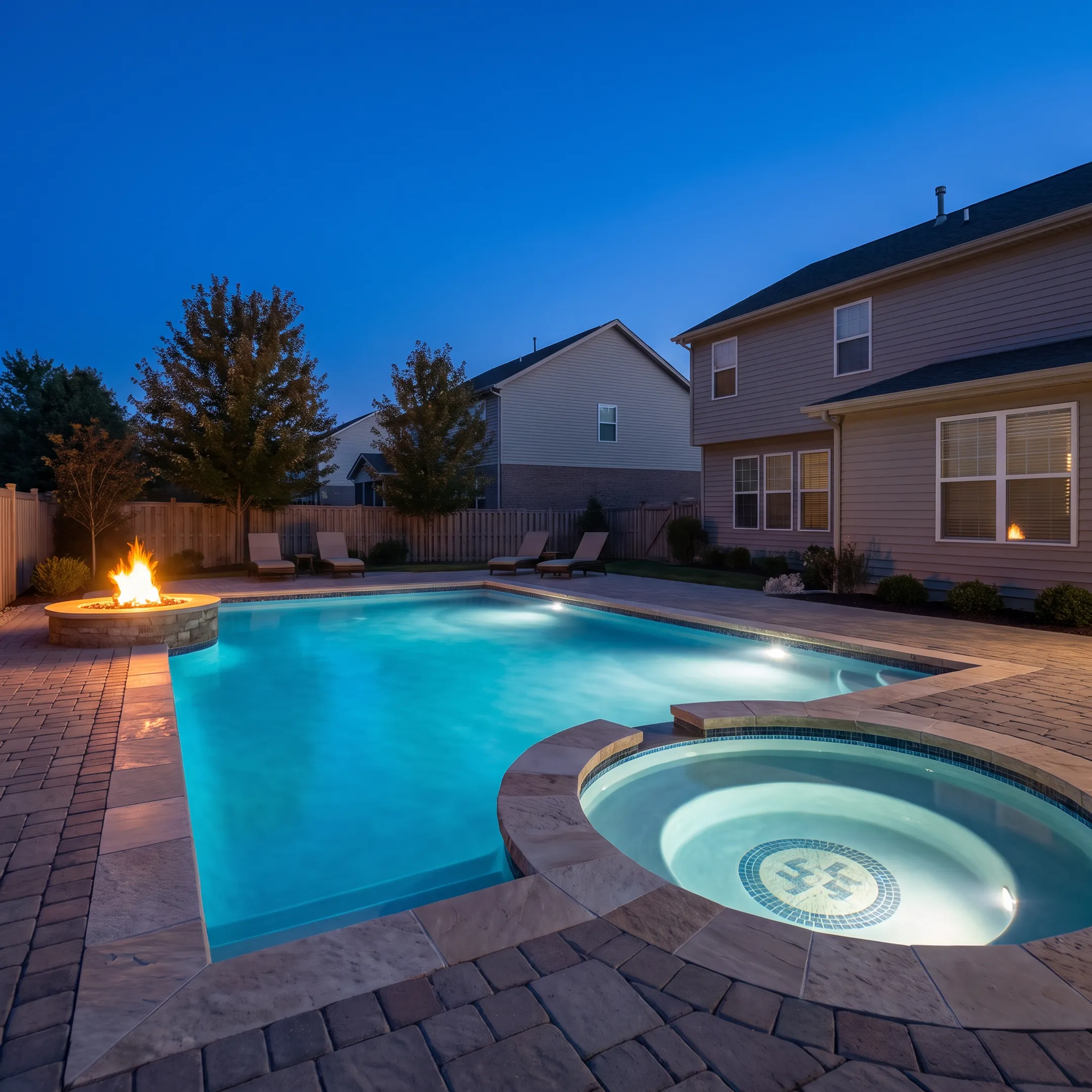 Residential gunite pool construction in Cincinnati