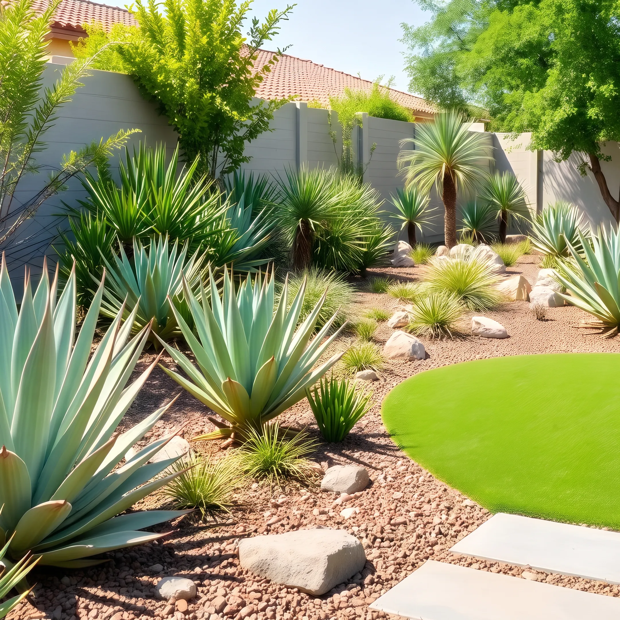 Custom landscape design and drought-tolerant planting in Thousand Oaks