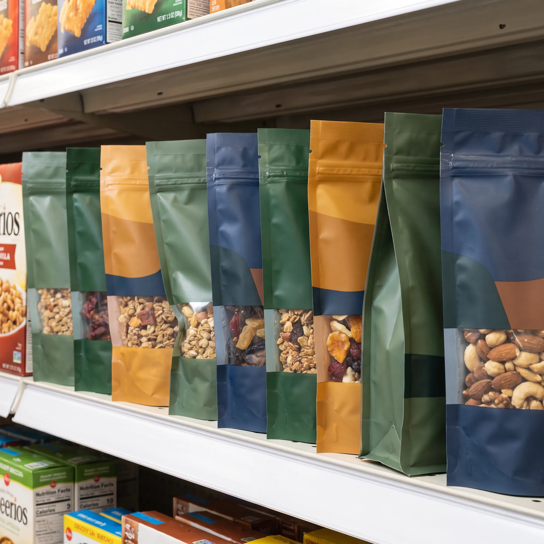 Food and beverage zipper pouches