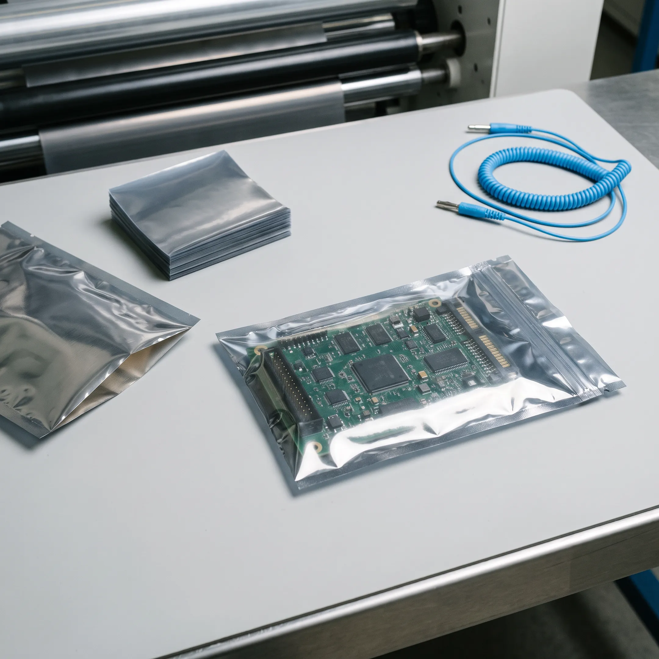 ESD anti-static electronic component packaging