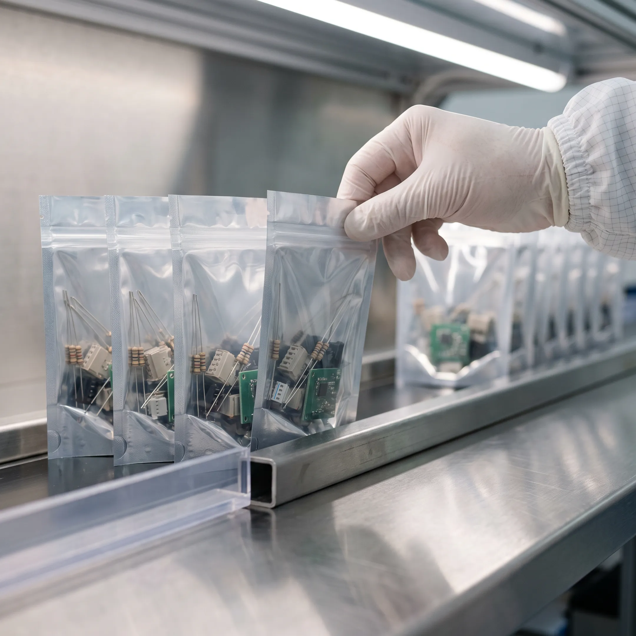 Electronic component packaging bags