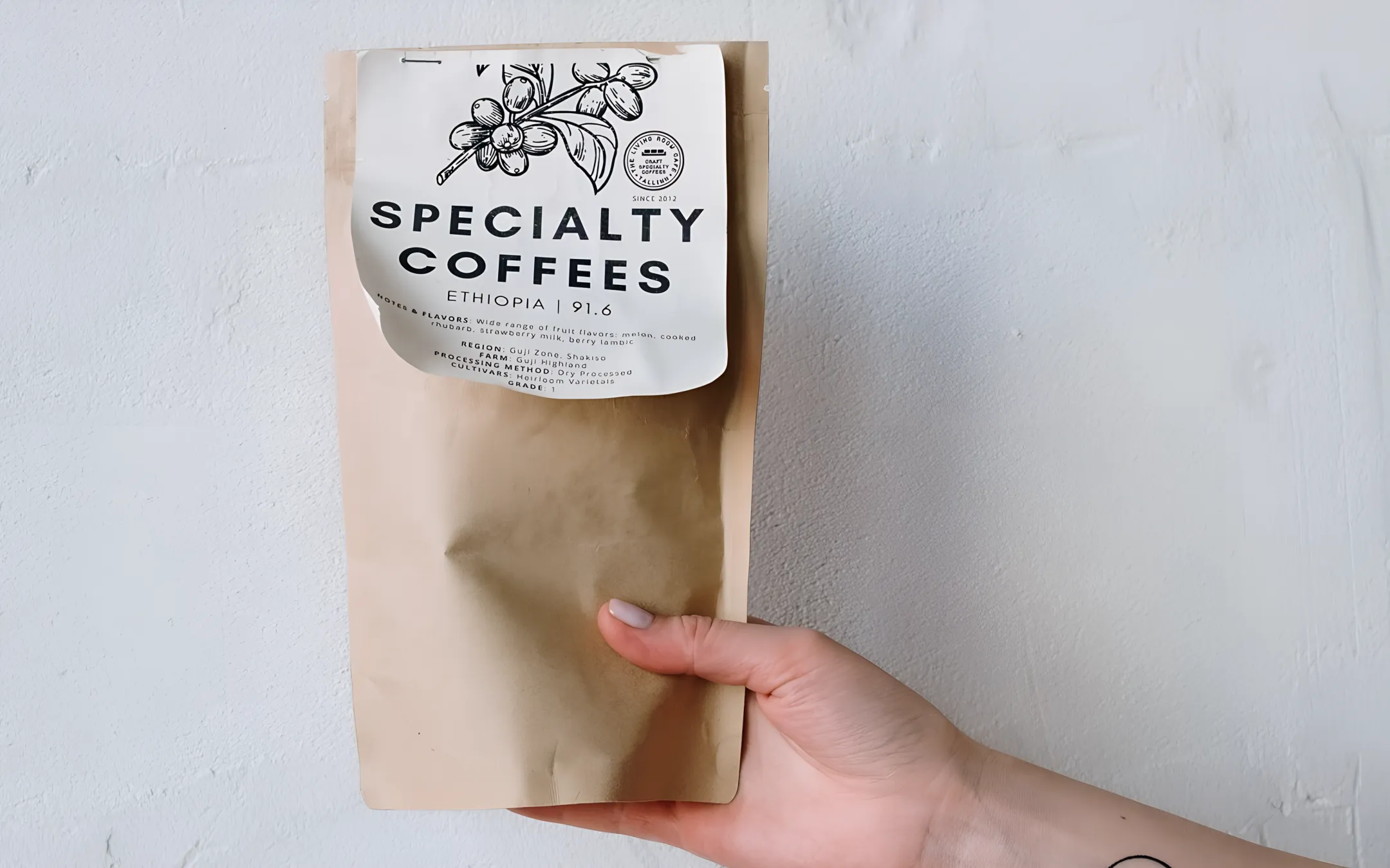 Food and beverage flat bottom coffee bags