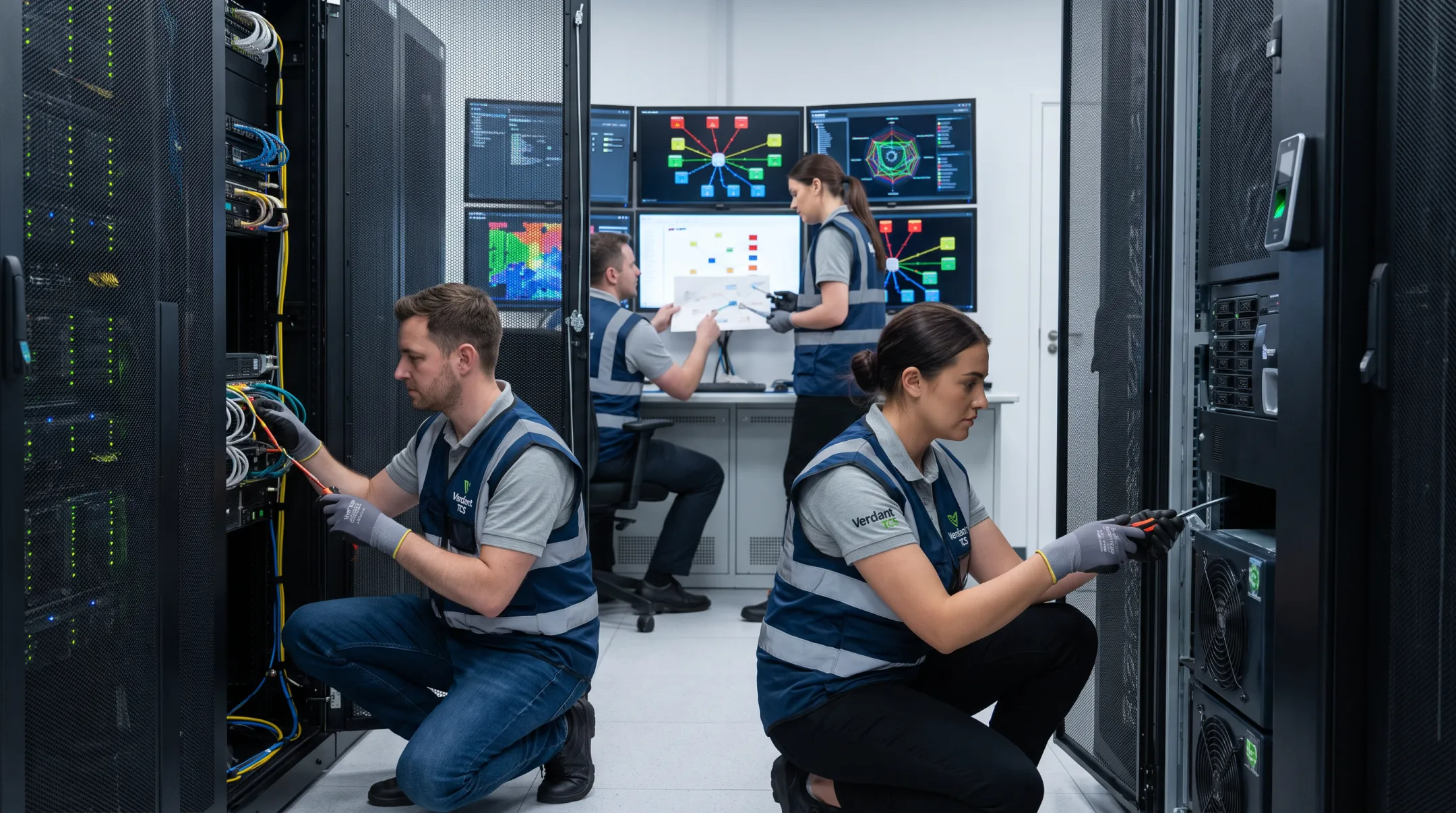 Managed IT team supporting secure cloud migration and monitoring services