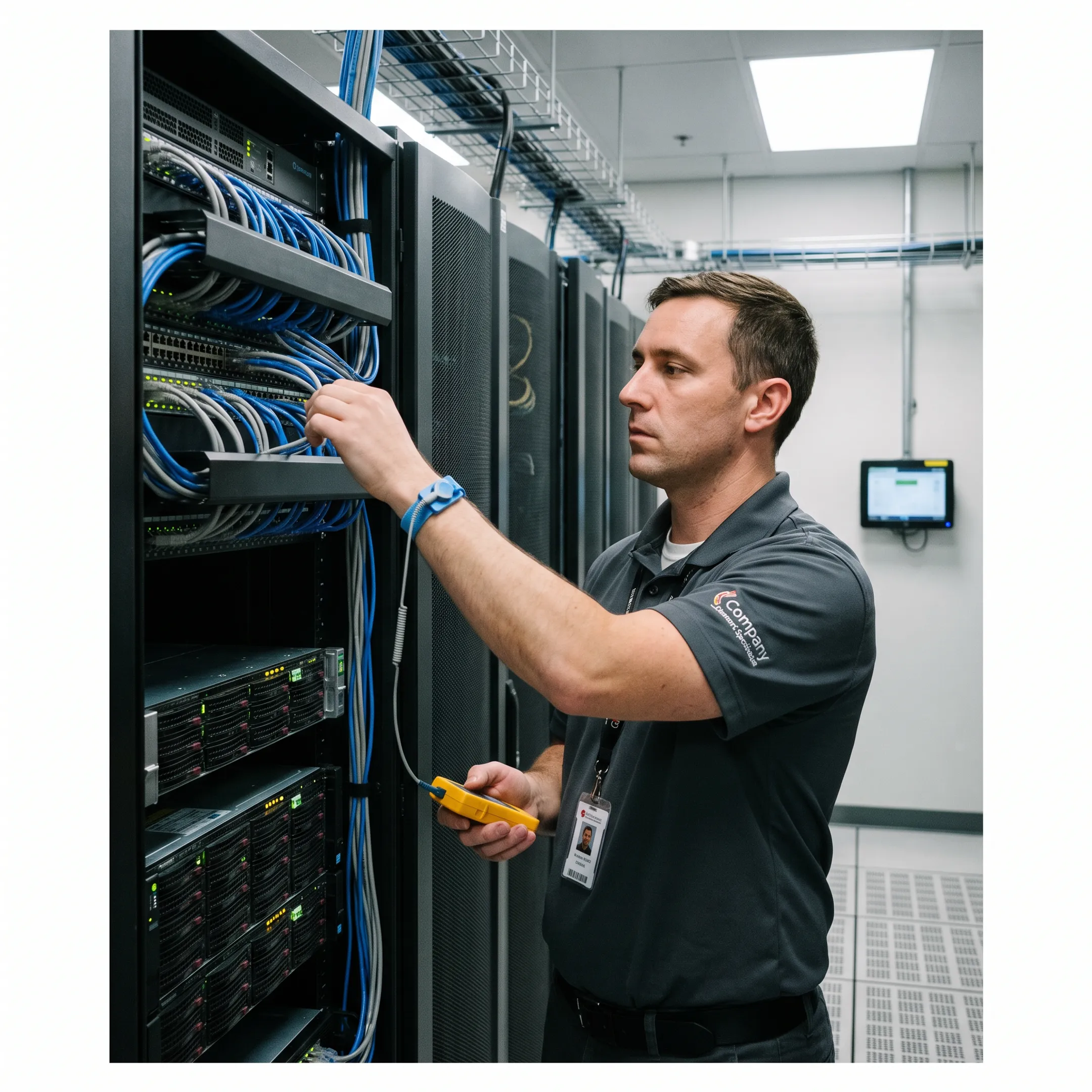 Managed IT consultant evaluating server hardware infrastructure