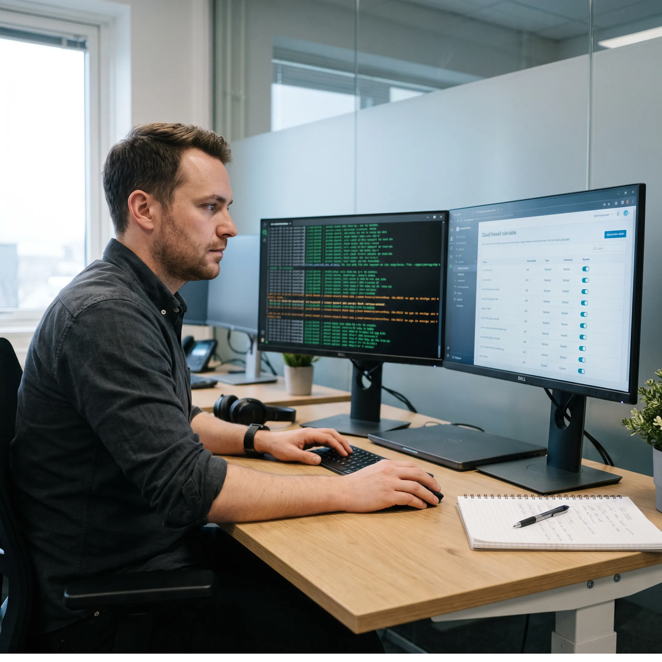 Web hosting infrastructure security monitoring console
