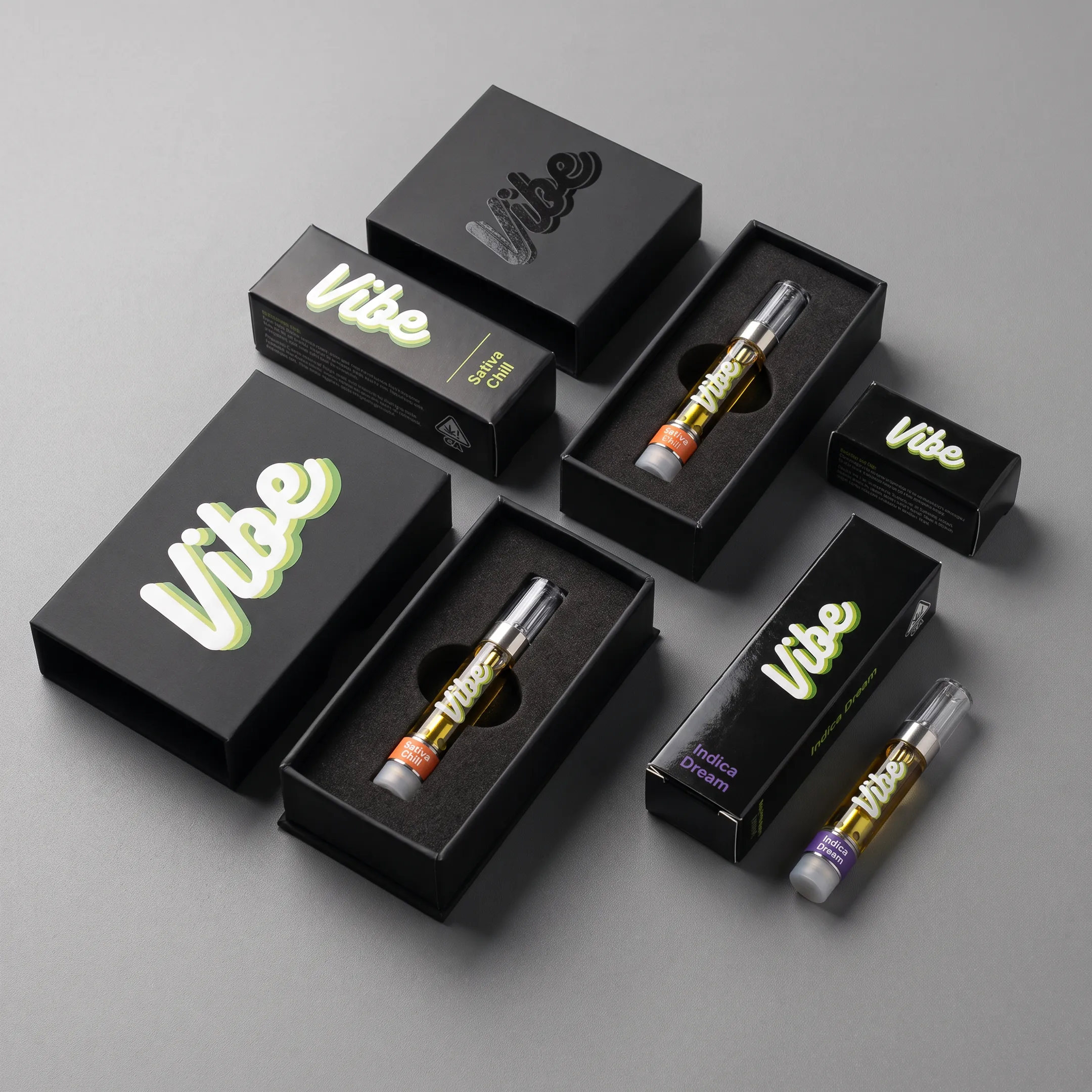 Custom printed weed pen boxes for cannabis brands