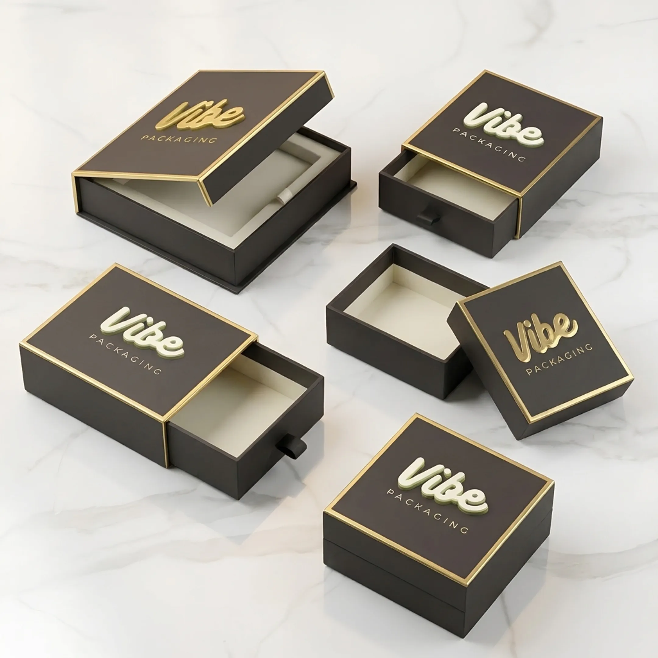 High-end branded cannabis packaging and dispensary display units