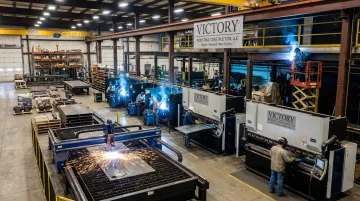 Victory Industrial Construction facility with CNC and welding equipment