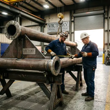 Industrial steel pipe bridge fabrication