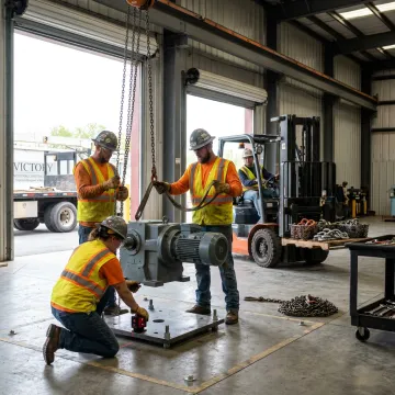 Industrial crew positioning machinery