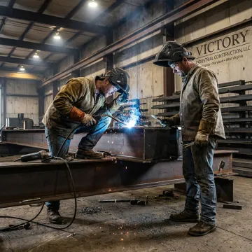 Industrial maintenance welding process