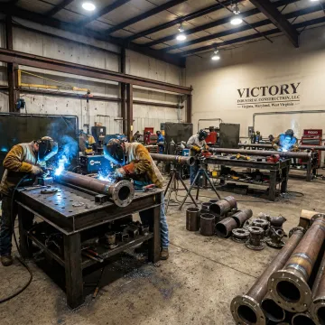 Industrial pipe fabrication and welding