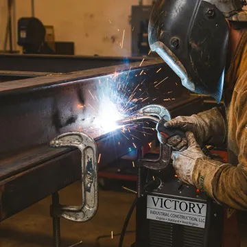 MIG welding services for industrial fabrication
