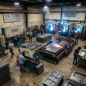 Custom sheet metal fabrication shop