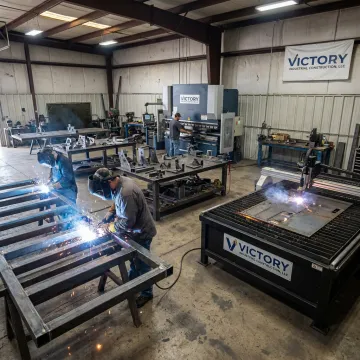 Custom metal fabrication and mechanical service shop