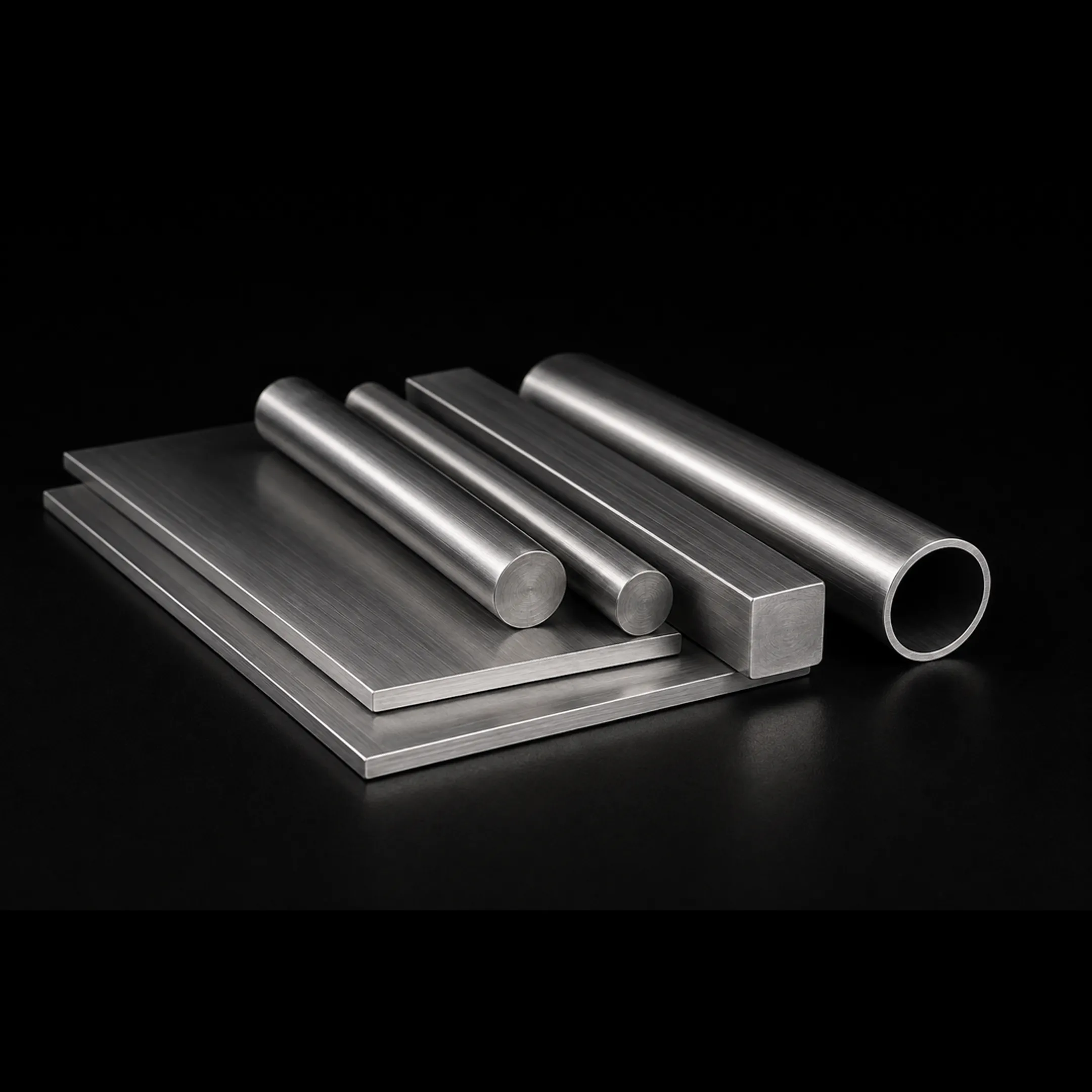 Welder reviewing fabricated stainless steel parts