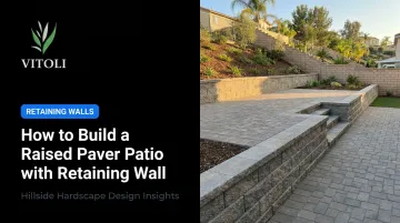 How to Build a Raised Paver Patio with Retaining Wall