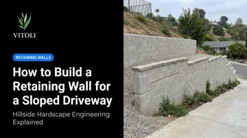 How to Build a Retaining Wall for a Sloped Driveway