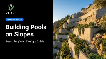 Building Pools on Slopes: Retaining Wall Design Guide