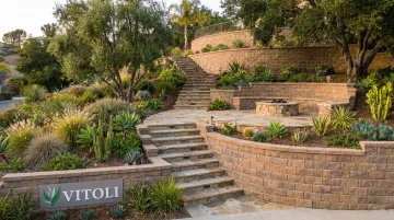 Vitoli Builders completed hillside retaining wall project on Southern California slope