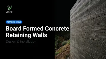 Board Formed Concrete Retaining Walls: Design &amp; Installation