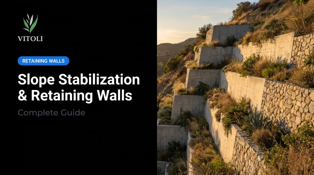 Slope Stabilization & Retaining Walls: Complete Guide