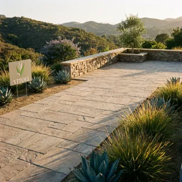 Paver patio design in a Thousand Oaks backyard