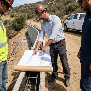 Retaining wall project planning on a sloped residential site