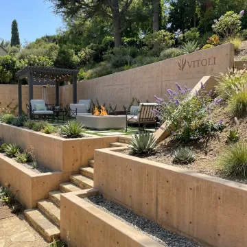 Los Angeles hillside landscaping and erosion control project