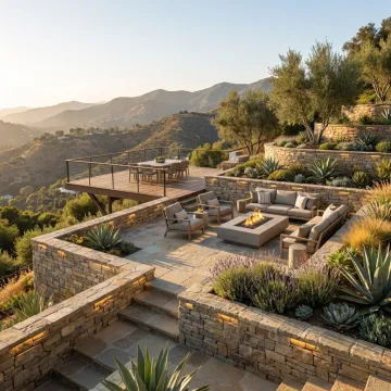 Custom deck and patio outdoor living space