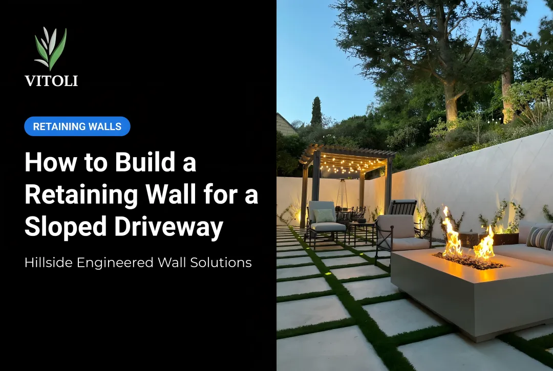 How to Build a Retaining Wall for a Sloped Driveway
