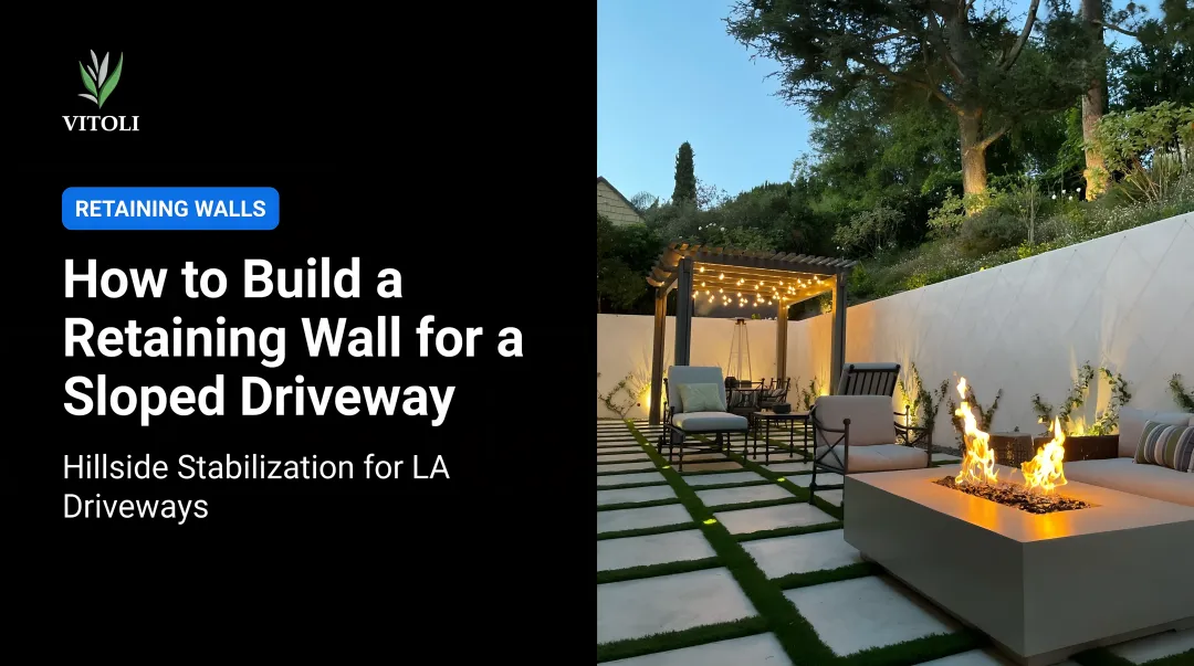 How to Build a Retaining Wall for a Sloped Driveway