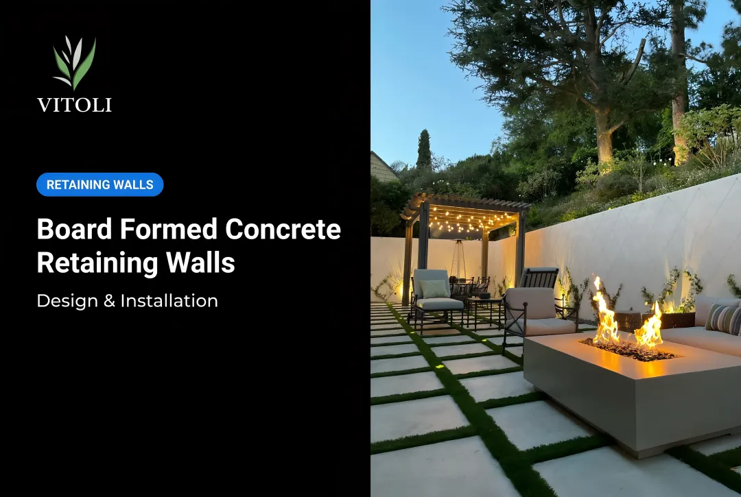Board Formed Concrete Retaining Walls: Design & Installation