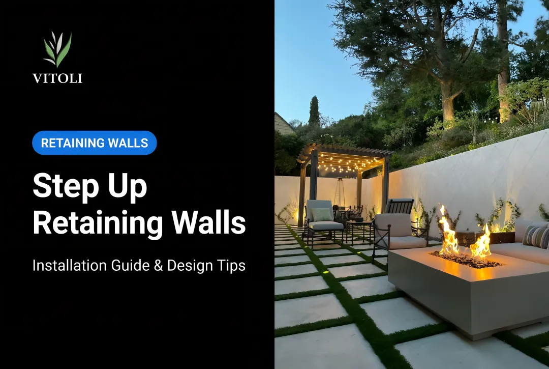 Step Up Retaining Walls: Installation Guide & Design Tips