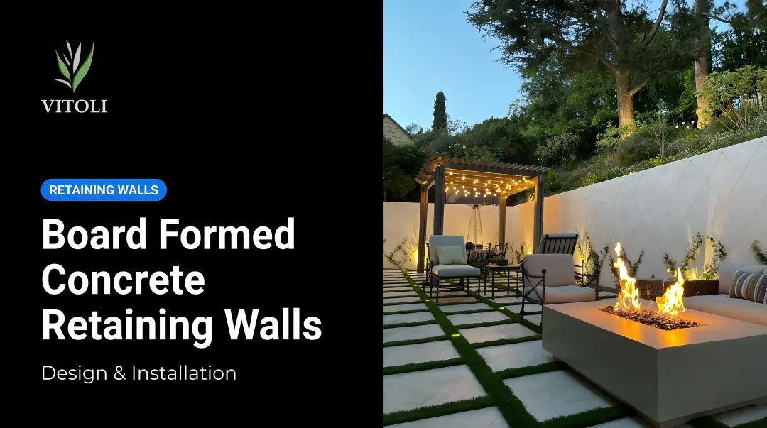 Board Formed Concrete Retaining Walls: Design & Installation
